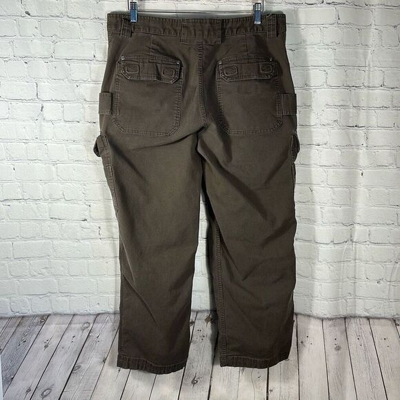 Duluth Mens Flex Fire Hose Brown Cargo Denim Jeans Relaxed Fit size W38 x L30 - Picture 7 of 11